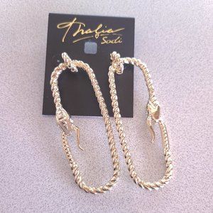 🌺 SOLD 🌺 Thalia Sodi Snake Rope Dangle Earrings